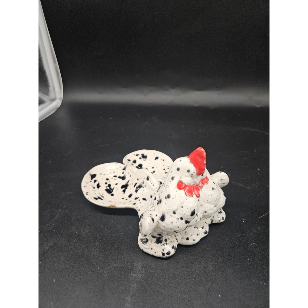 Vintage Handpainted spotted rooster spoon
